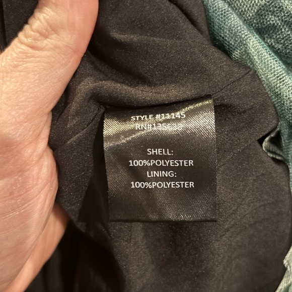 Hutch Teal Floral Evening Dress - Picture 9 of 10